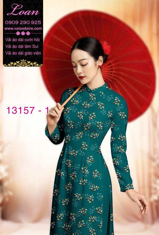 Vải áo dài hoa nhí