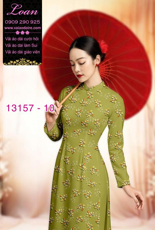 Vải áo dài hoa nhí