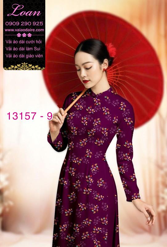 Vải áo dài hoa nhí