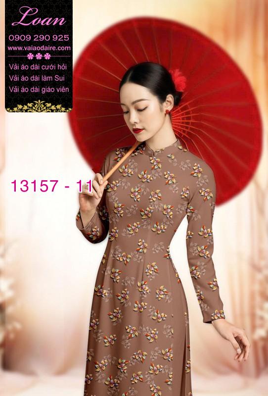 Vải áo dài hoa nhí
