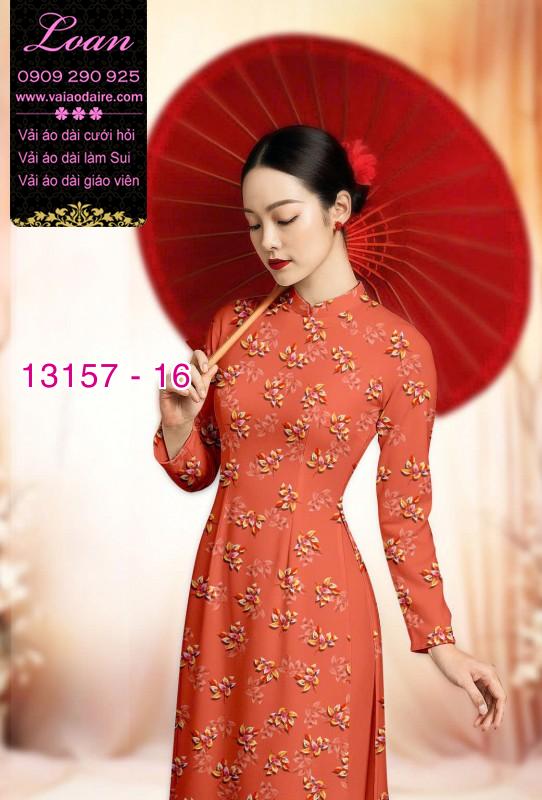 Vải áo dài hoa nhí