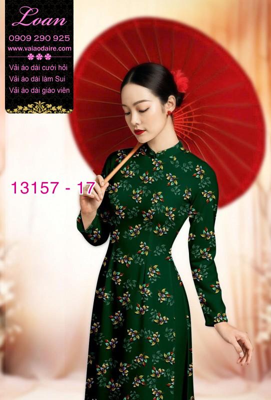 Vải áo dài hoa nhí