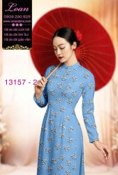 Vải áo dài hoa nhí