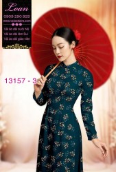 Vải áo dài hoa nhí
