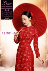 Vải áo dài hoa nhí