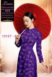 Vải áo dài hoa nhí