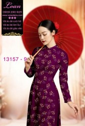 Vải áo dài hoa nhí