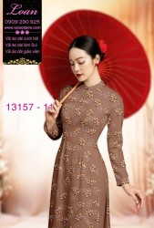 Vải áo dài hoa nhí