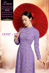 Vải áo dài hoa nhí