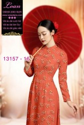 Vải áo dài hoa nhí