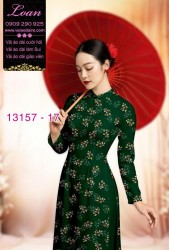 Vải áo dài hoa nhí