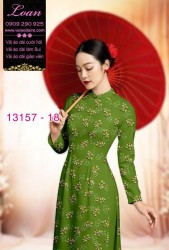 Vải áo dài hoa nhí