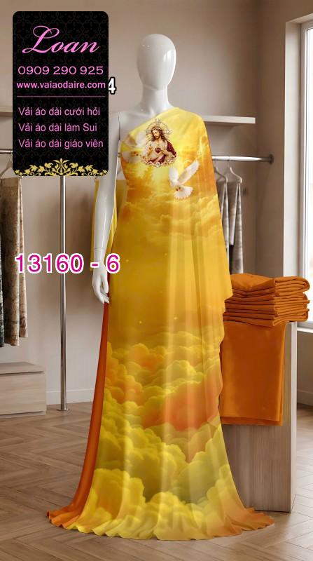 Vải áo dài in hình chúa Giê Su