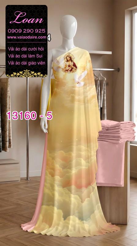 Vải áo dài in hình chúa Giê Su