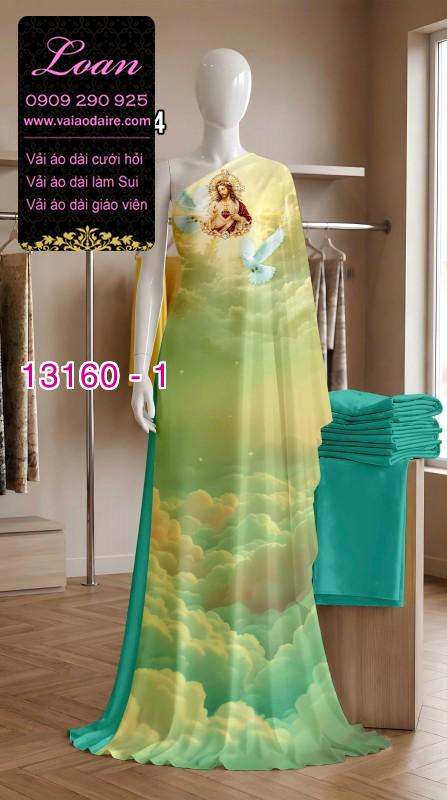 Vải áo dài in hình chúa Giê Su