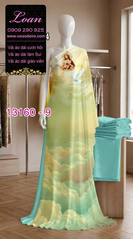 Vải áo dài in hình chúa Giê Su