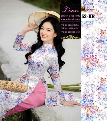 Vải áo dài hoa toàn thân-DT 13162