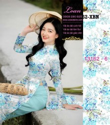 Vải áo dài hoa toàn thân