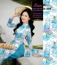 Vải áo dài hoa toàn thân