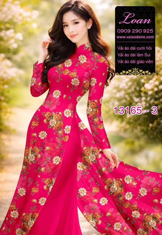 Vải áo dài hoa đều