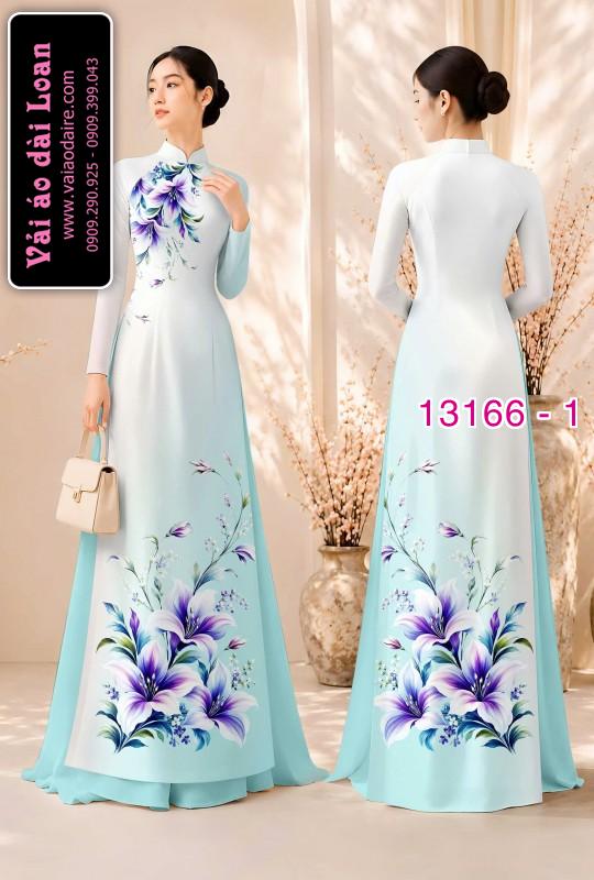 Vải áo dài hoa in 3D