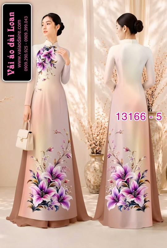 Vải áo dài hoa in 3D