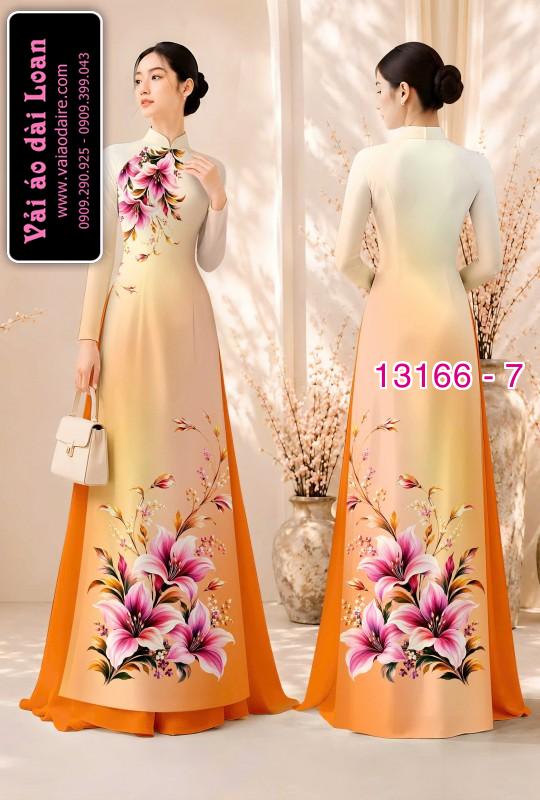 Vải áo dài hoa in 3D