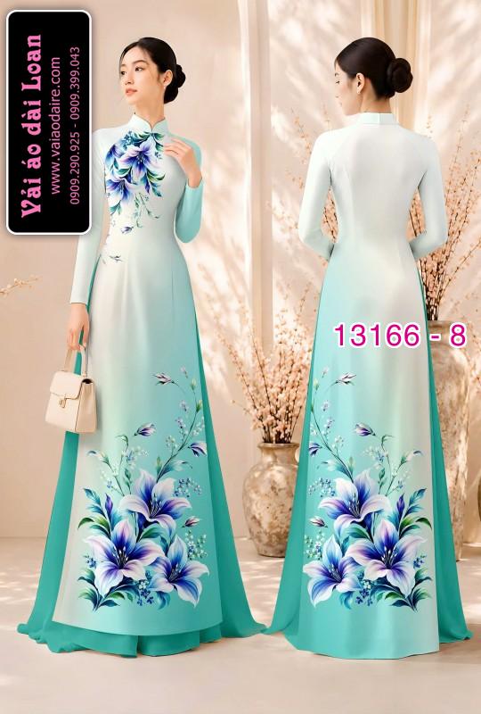 Vải áo dài hoa in 3D