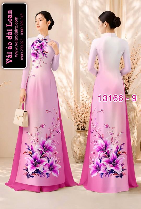 Vải áo dài hoa in 3D