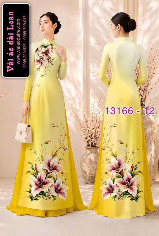 Vải áo dài hoa in 3D