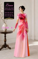Vải áo dài họa tiết vệt màu