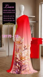 Vải áo dài hoa in 3D