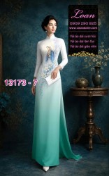 Vải áo dài hình đức mẹ maria