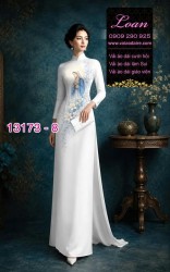 Vải áo dài hình đức mẹ maria