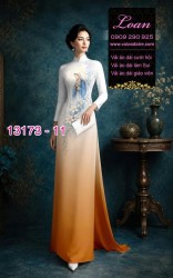 Vải áo dài hình đức mẹ maria