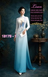 Vải áo dài hình đức mẹ maria