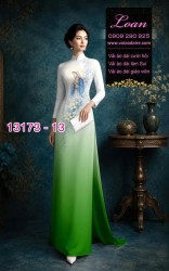 Vải áo dài hình đức mẹ maria