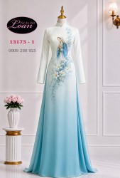 Vải áo dài hình đức mẹ maria