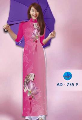 Vải áo dài hình cánh quạt-DT 1318
