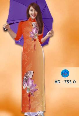 Vải áo dài hình cánh quạt-DT 1318