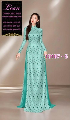 Vải áo dài chấm bi lụa Tô Châu-13187