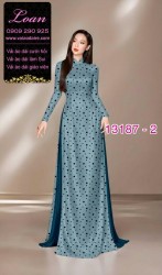 Vải áo dài chấm bi lụa Tô Châu