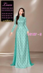 Vải áo dài chấm bi lụa Tô Châu