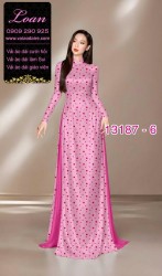 Vải áo dài chấm bi lụa Tô Châu