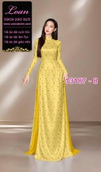 Vải áo dài chấm bi lụa Tô Châu