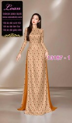 Vải áo dài chấm bi lụa Tô Châu