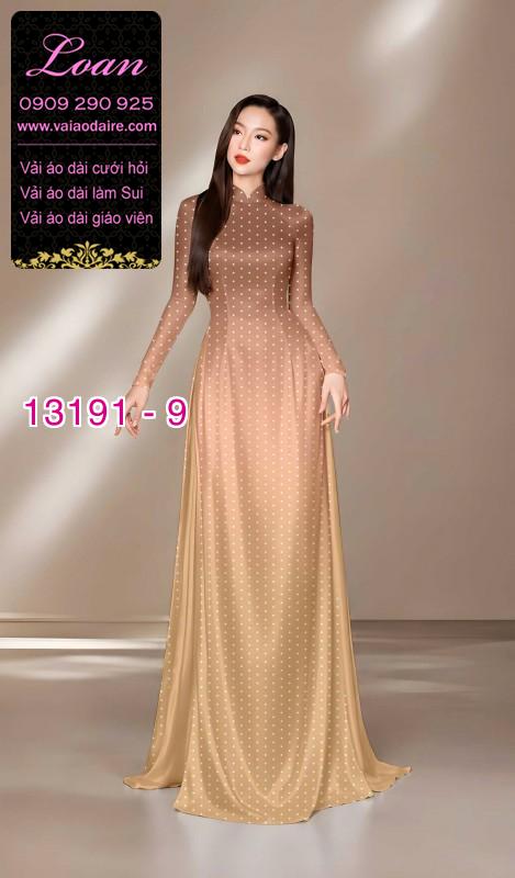 Vải áo dài lụa Tô Châu chấm bi