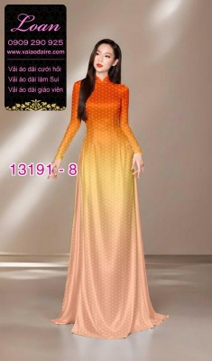 Vải áo dài lụa Tô Châu chấm bi-13191