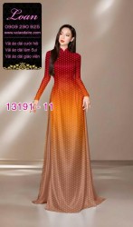 Vải áo dài lụa Tô Châu chấm bi
