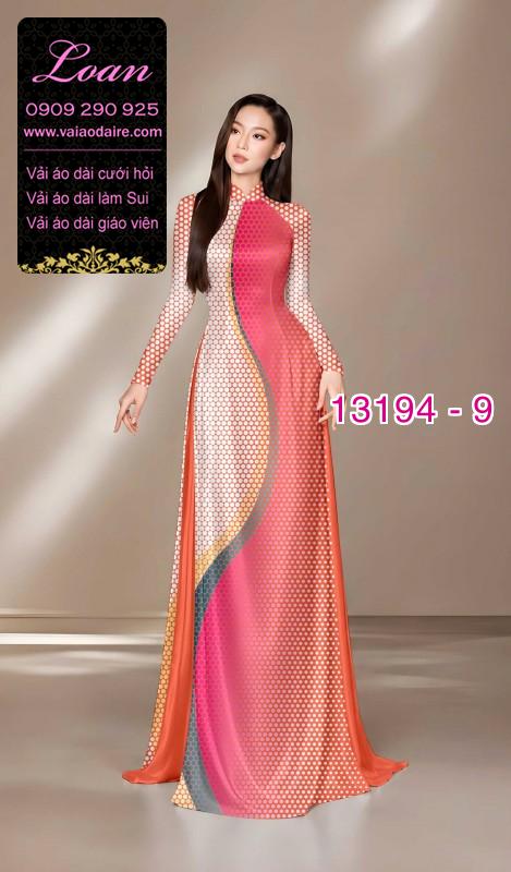 Vải áo dài chấm bi lụa Tô Châu
